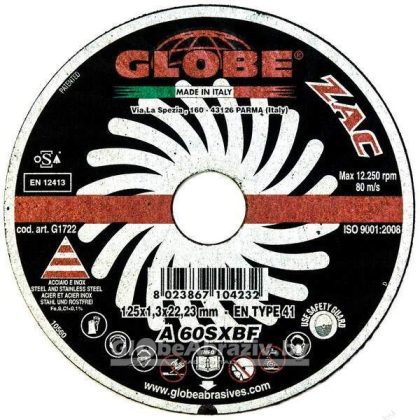 Отрезной абразивный круг GLOBE ZAC 230×3.2×22.2 A30-36R