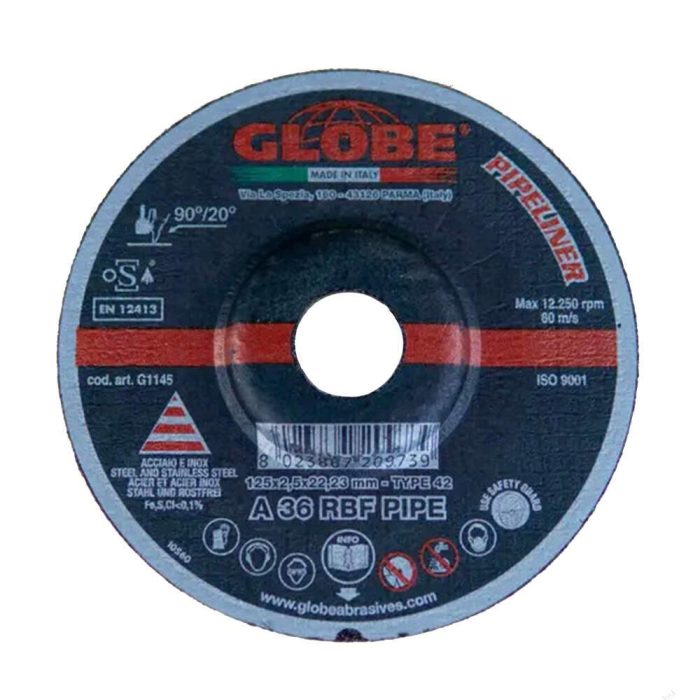 Круг зачистной GLOBE PIPELINER 125×2,5х22,2 A36R