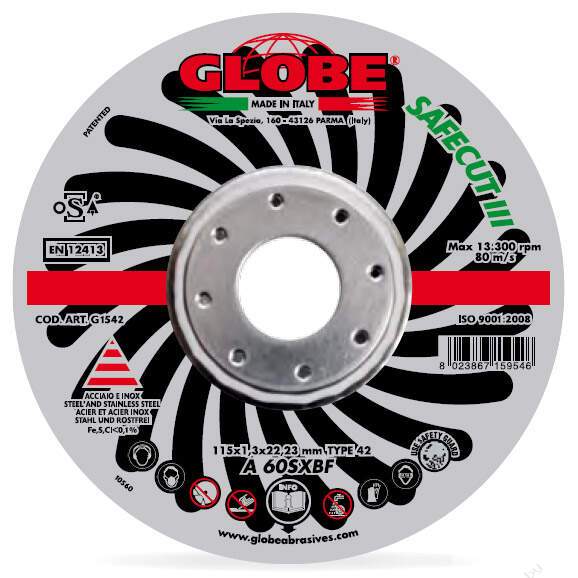 Отрезной круг GLOBE SAFECUT III 125×1.3×22.2