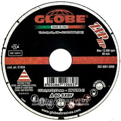 Отрезной круг GLOBE ZIP SX 115×1.0×22.2