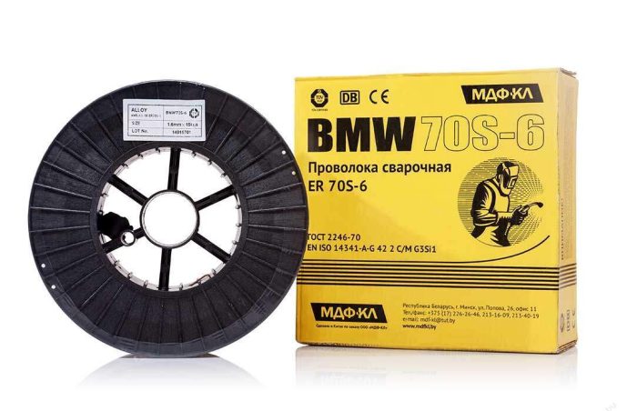 Сварочная проволока BMW ER 70S-6 Ø 0.8 (5кг катушка)