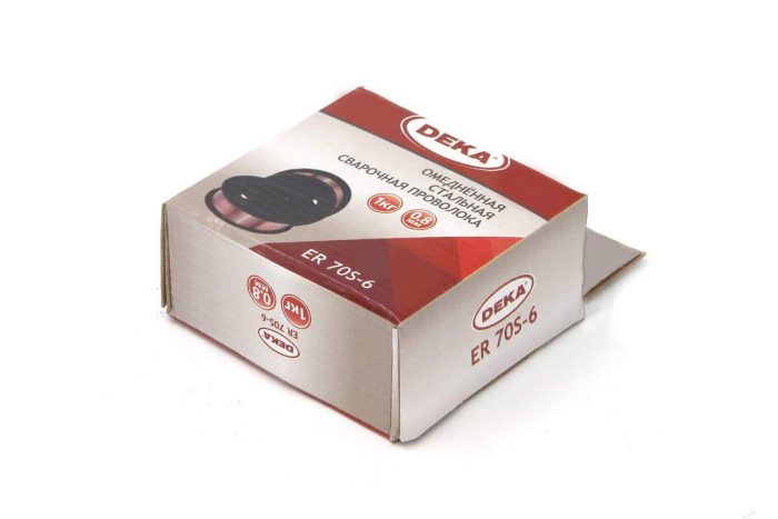 Сварочная омедненная проволока ER70S-6 DEKA Ø 0.8 (1 кг) (СВ08Г2С)